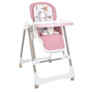 Стільчик для годування та гойдалка 2в1 Bambi M5897 Pink