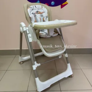 Стільчик для годування та гойдалка 2в1 Bambi M5897 Beige