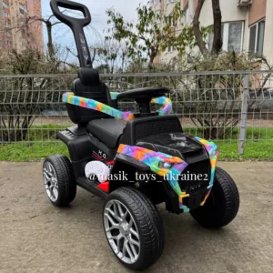 Каталка на акумуляторі, пульт, педаль M 5732EBLR блакитний