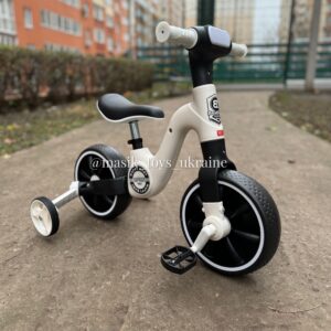 Велосипед-біговел, додаткові колеса, музика, світло, чорний