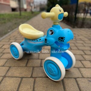 Каталка-толокар Динозаврик M 6025E-4, блакитний