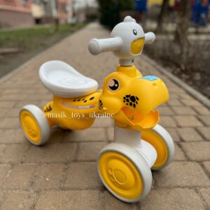 Каталка-толокар Динозаврик M 6025E-6, Жовтий