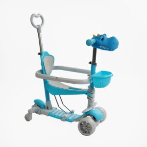 Самокат-біговел з ручкою 5в1 Best Scooter P-92401, Синій