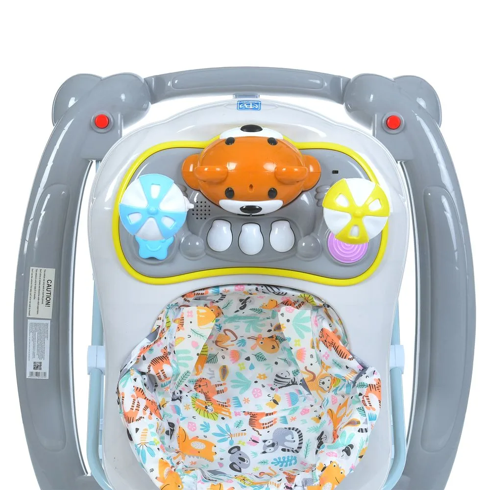 Ходунки BAMBI M 3656A-S-4UA Сірий УКР озвучка BLUETOOTH - Зображення 2