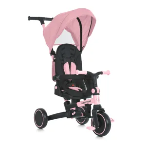 Велосипед-біговел 4в1 Turbo Trike, рама складається MT 1036 Рожевий