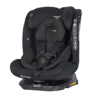 Автокрісло CARRELLO Asteroid i-Size Space Black 40-150см ISOFIX, поворот