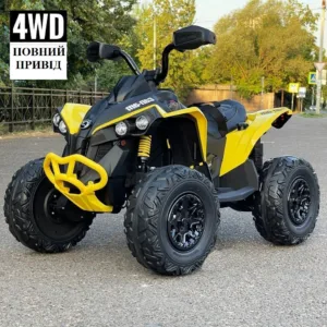 Квадроцикл повний привід Can-Am з пультом M 5001EBLR-6 жовтий