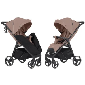Прогулянкова коляска CARRELLO Bravo BF CRL-8512 Royal Beige (чорний чохол)