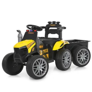 Трактор з причепом Bambi Racer M 6219EBLR-6, Жовтий