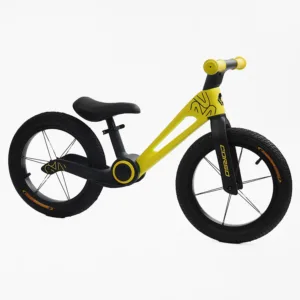 Велобіг Corso складна нейлонова рама, надувні колеса 14’’ жовтий