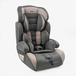 Автокрісло JOY з бустером, група 1/2/3, вага дитини 9-36 кг сірo-рожевий