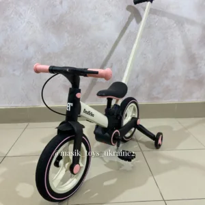 Велосипед-трансформер Best Trike гумові колеса, складна рама, рожевий