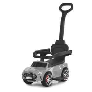 Каталка з ручкою, гумові колеса, підсклянник M 6255EL-11 сірий