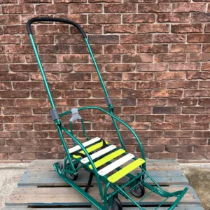 Санки-трансформери з колесами "Мрія" зелений