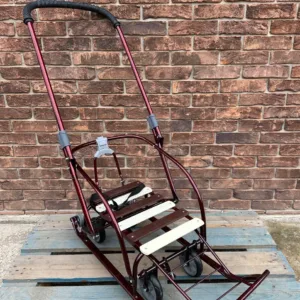 Санки-трансформери з колесами "Мрія" бордовий