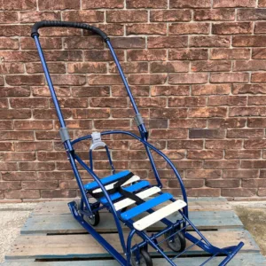 Санки-трансформери з колесами "Мрія" синій