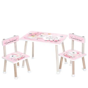 Дерев'яний столик з 2 стільчиками M 501-14 слоненятко