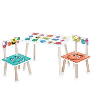 Дерев'яний столик з 2 стільчиками M 501-4 емоції