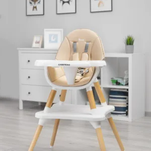 Стільчик для годування 2в1 Caretero Tuva Beige