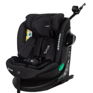 Автокрісло CARRELLO Sirius Absolute Black i-Size 40-150см ISOFIX поворот