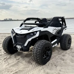 Електромобіль джип двомісний M 6075EBLR-1(24V) білий