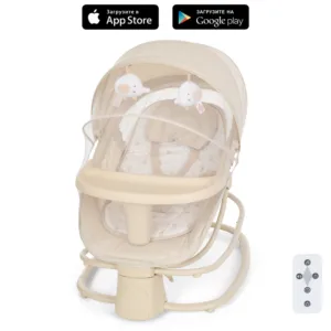 Заколисуючий центр-шезлонг Mastela 8081 бежевий