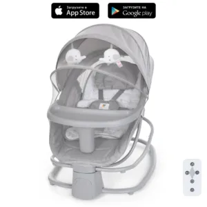 Заколисуючий центр-шезлонг Mastela 8085 світло-сірий