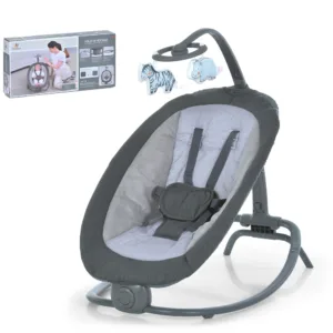 Заколисуючий центр-шезлонг 6605 темно-сірий