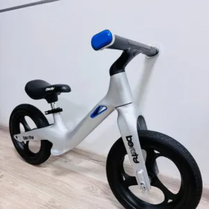 Велобіг нейлонова рама, гумові колеса 12” підсвітка Marco Металік