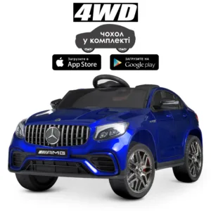 Електромобіль Mercedes M 4140EBLRS-4, Синій в автофарбуванні