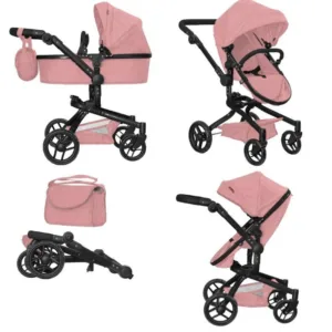 Коляска для ляльки 2в1 CARRELLO FORTUNA 9695 POWDER PINK