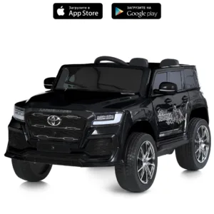 Електромобіль Toyota Land Cruiser M 6138EBLRS-2 чорний в автофарбуванні