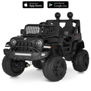 Електромобіль Jeep M 5836EBLRS-2, Чорний в автофарбуванні