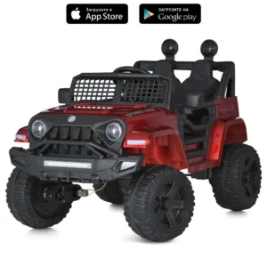 Електромобіль Jeep M 5836EBLRS-3, Червоний в автофарбуванні