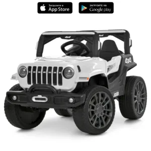 Електромобіль Jeep M 6357EBLR-1, Білий