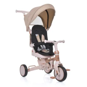 Велосипед-біговел 4в1 Turbo Trike, рама складається MT 1036-W beige