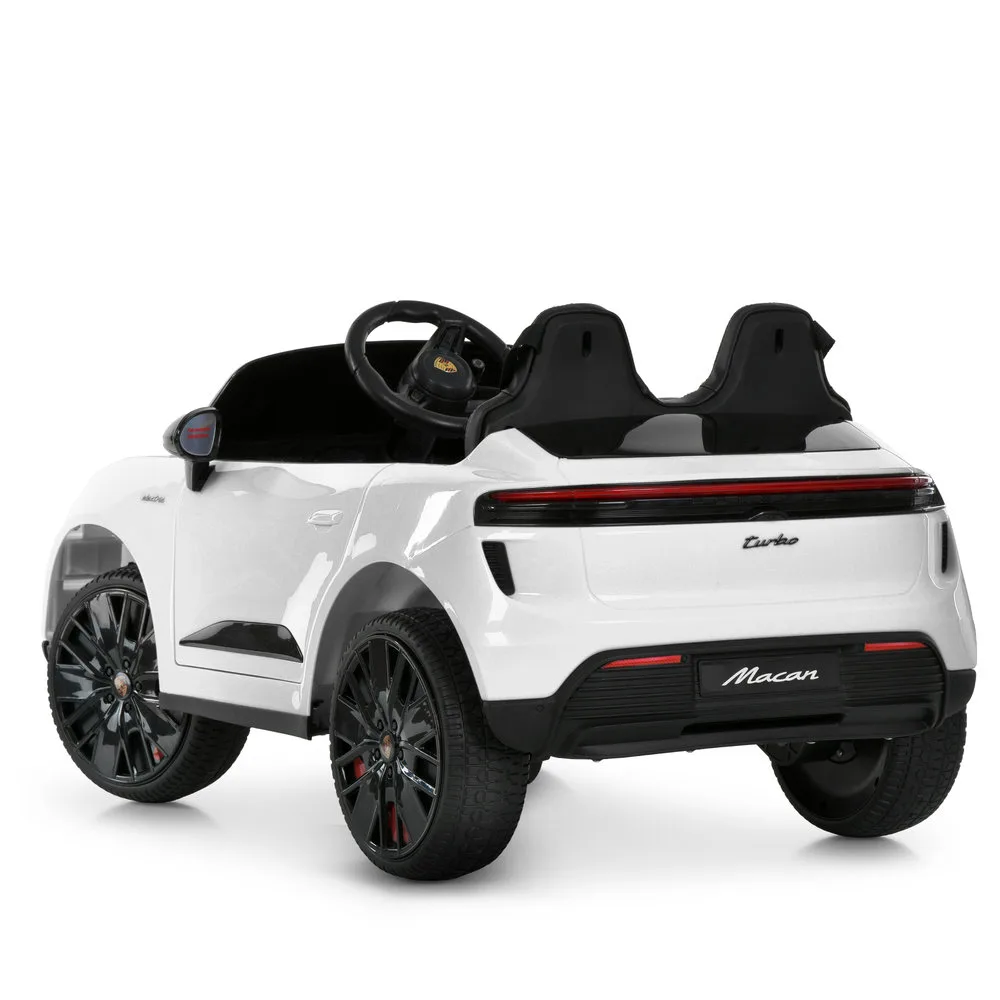 Електромобіль Porsche Macan M 6314EBLR-1, Білий - Зображення 4