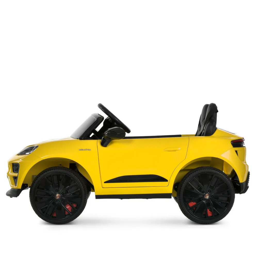 Електромобіль Porsche Macan M 6314EBLR-6, Жовтий - Зображення 7