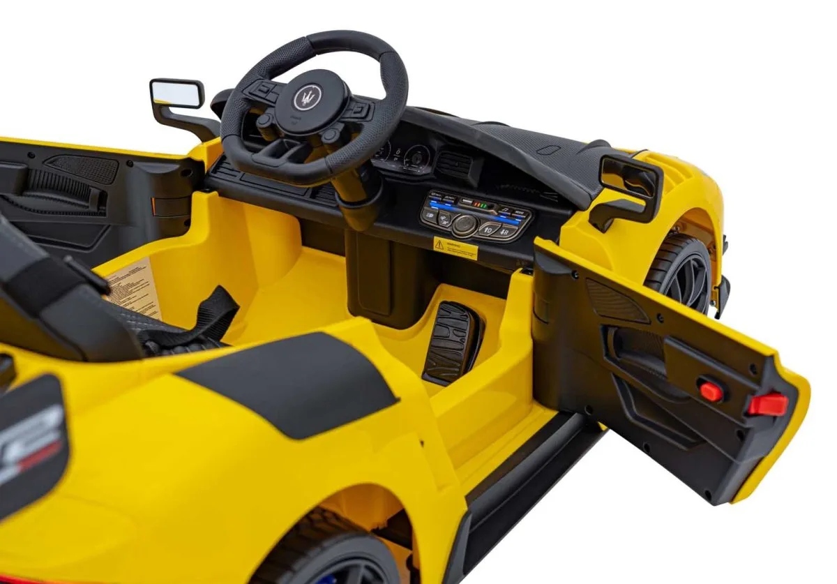 Електромобіль Maserati MC20 GT2 QLS-8601Y, Жовтий - Зображення 14