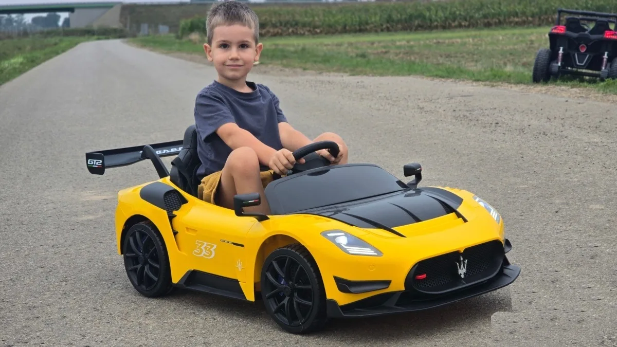 Електромобіль Maserati MC20 GT2 QLS-8601Y, Жовтий - Зображення 9