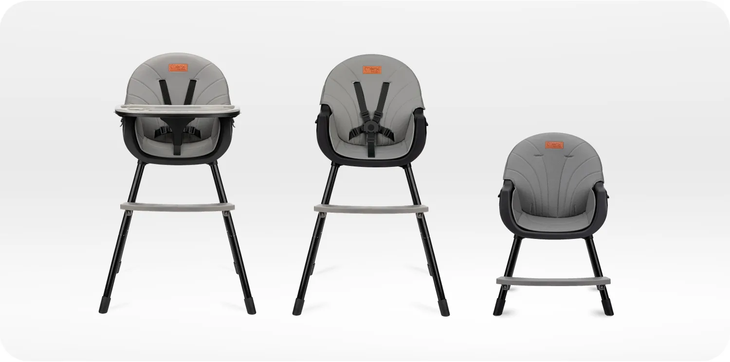 Стільчик для годування MoMi REKI 2в1 black - Зображення 5