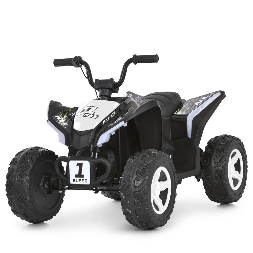 Квадроцикл Bambi Racer M 6283EL-1-2, Біло-чорний - Зображення 1