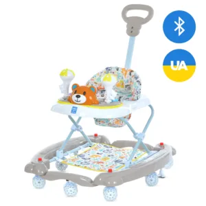 Ходунки BAMBI M 3656A-S-11UA Бежевий УКР озвучка BLUETOOTH