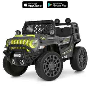 Джип Bambi Racer M 6356EBLR-11-5 сіро-зелений