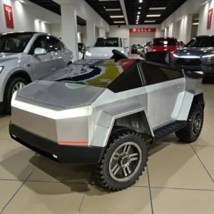Електромобіль Tesla CyberTruck 4WD BR2102B, сірий в автофарбуванні