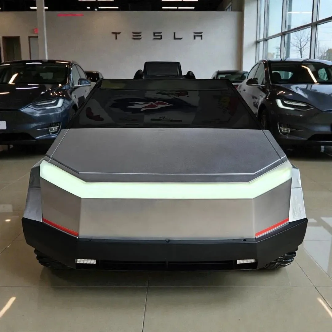 Електромобіль Tesla CyberTruck 4WD BR2102B, сірий в автофарбуванні - Зображення 13