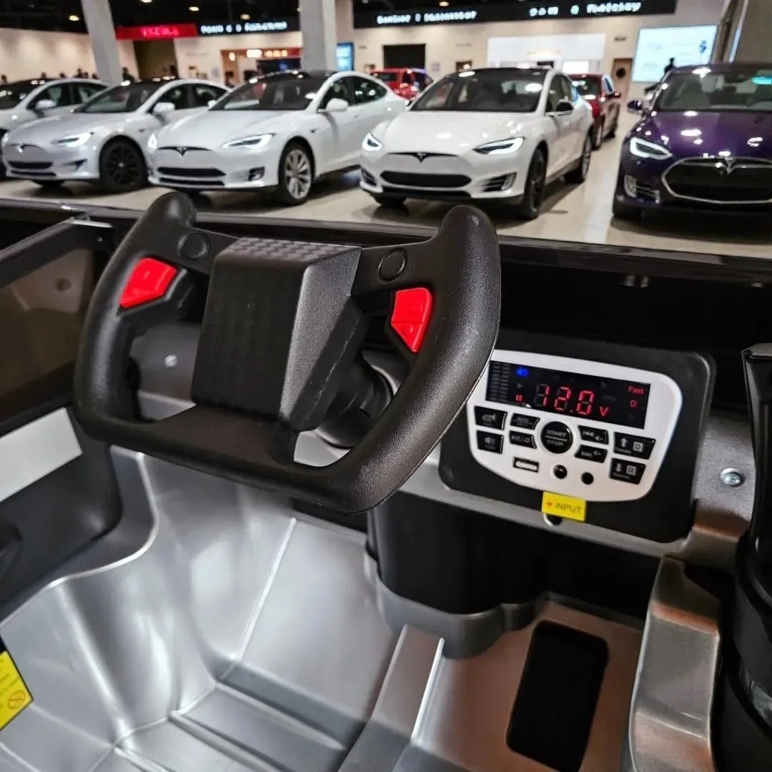 Електромобіль Tesla CyberTruck 4WD BR2102B, сірий в автофарбуванні - Зображення 12