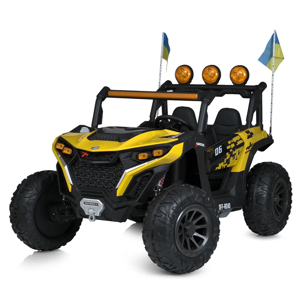 Електромобіль Buggy M 6019EBLR-6, Жовтий - Зображення 1
