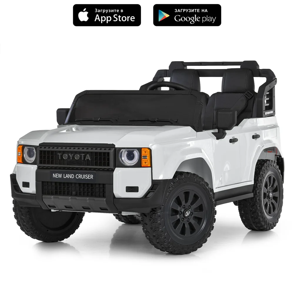 Електромобіль TOYOTA Land Cruiser M 6280EBLR-1, Білий - Зображення 1