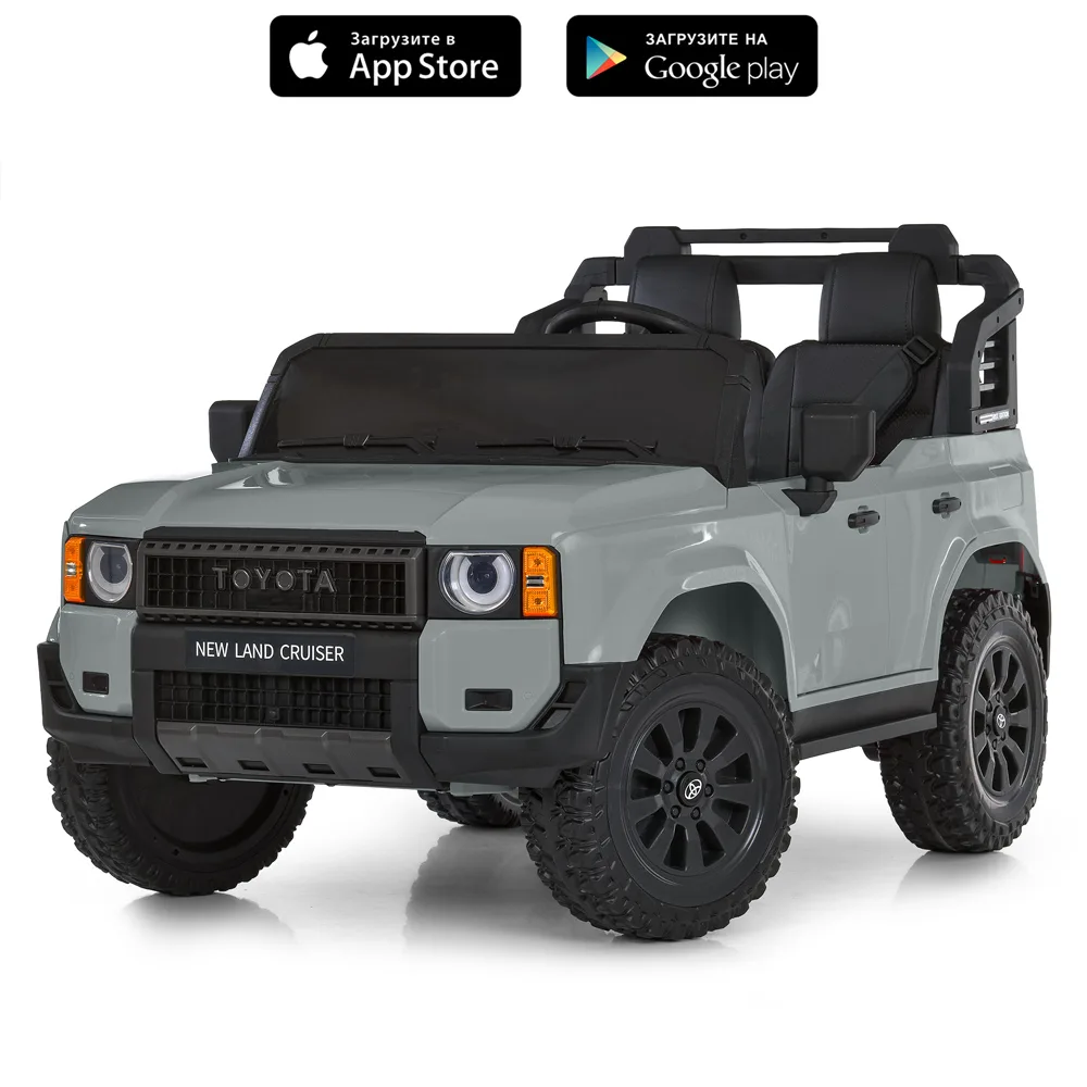 Електромобіль TOYOTA Land Cruiser M 6280EBLR-11, Сірий - Зображення 1